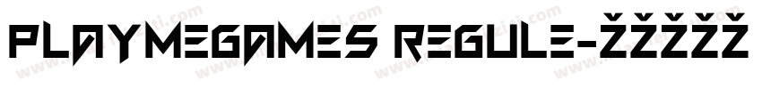 PlayMeGames Regule字体转换